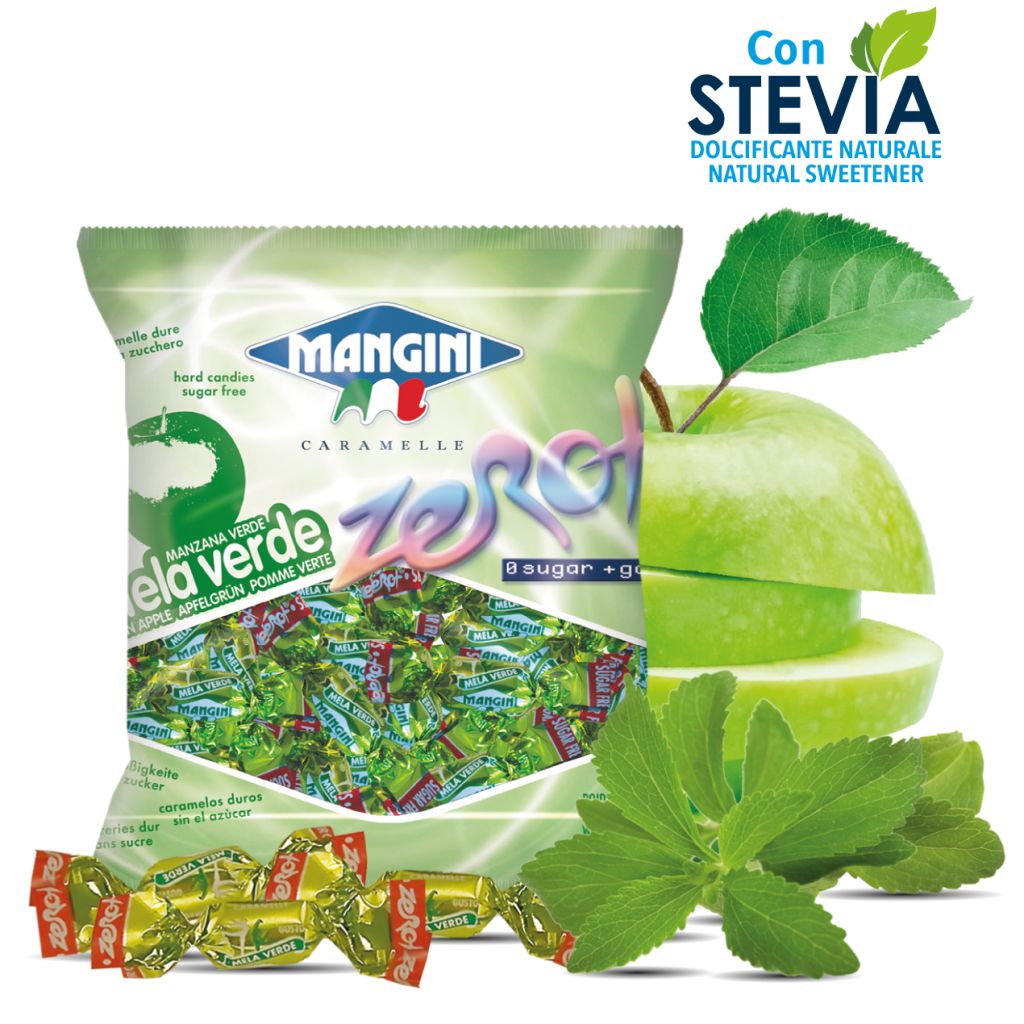 Zero+ Line Caramelle senza Zucchero con Stevia - Mangini Spa