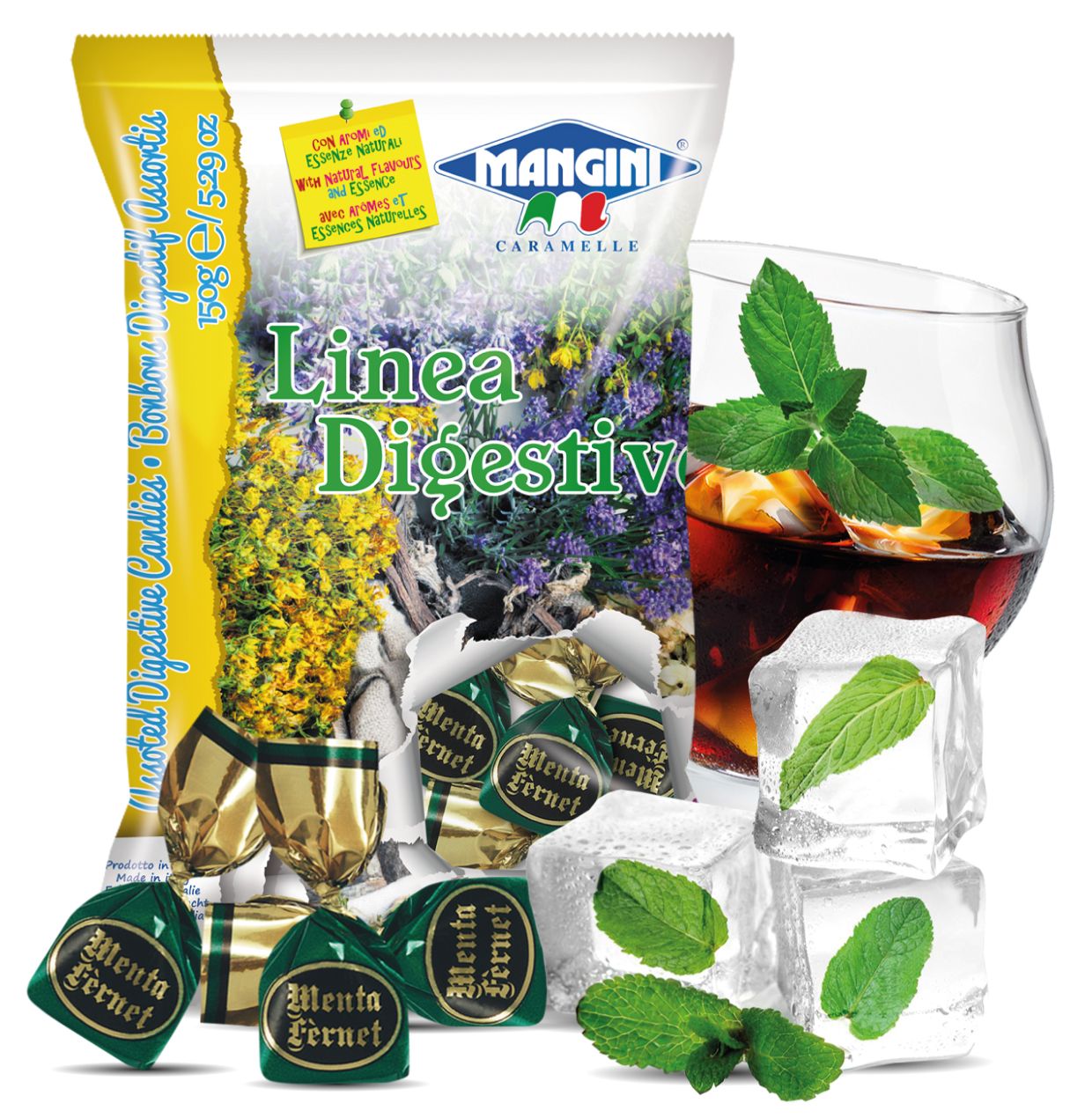 Mangini candies - Mint and Fernet
