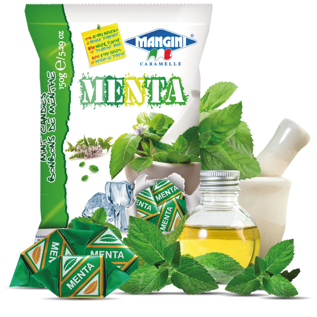 Mangini candies - Mint from Piedmont