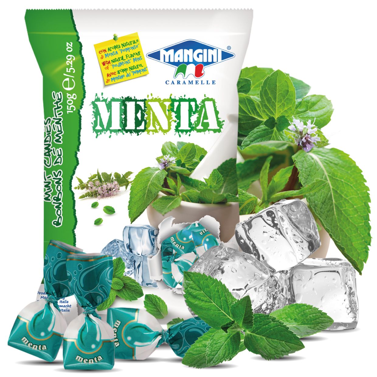 Caramelle Mangini Ripiene alla Menta