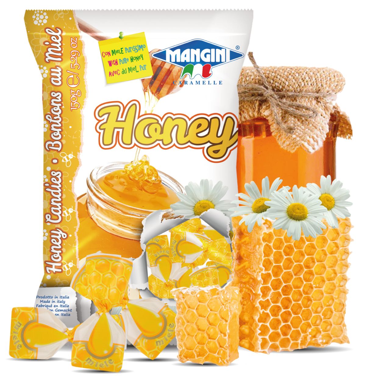 Caramelle Mangini Ripiene al Miele